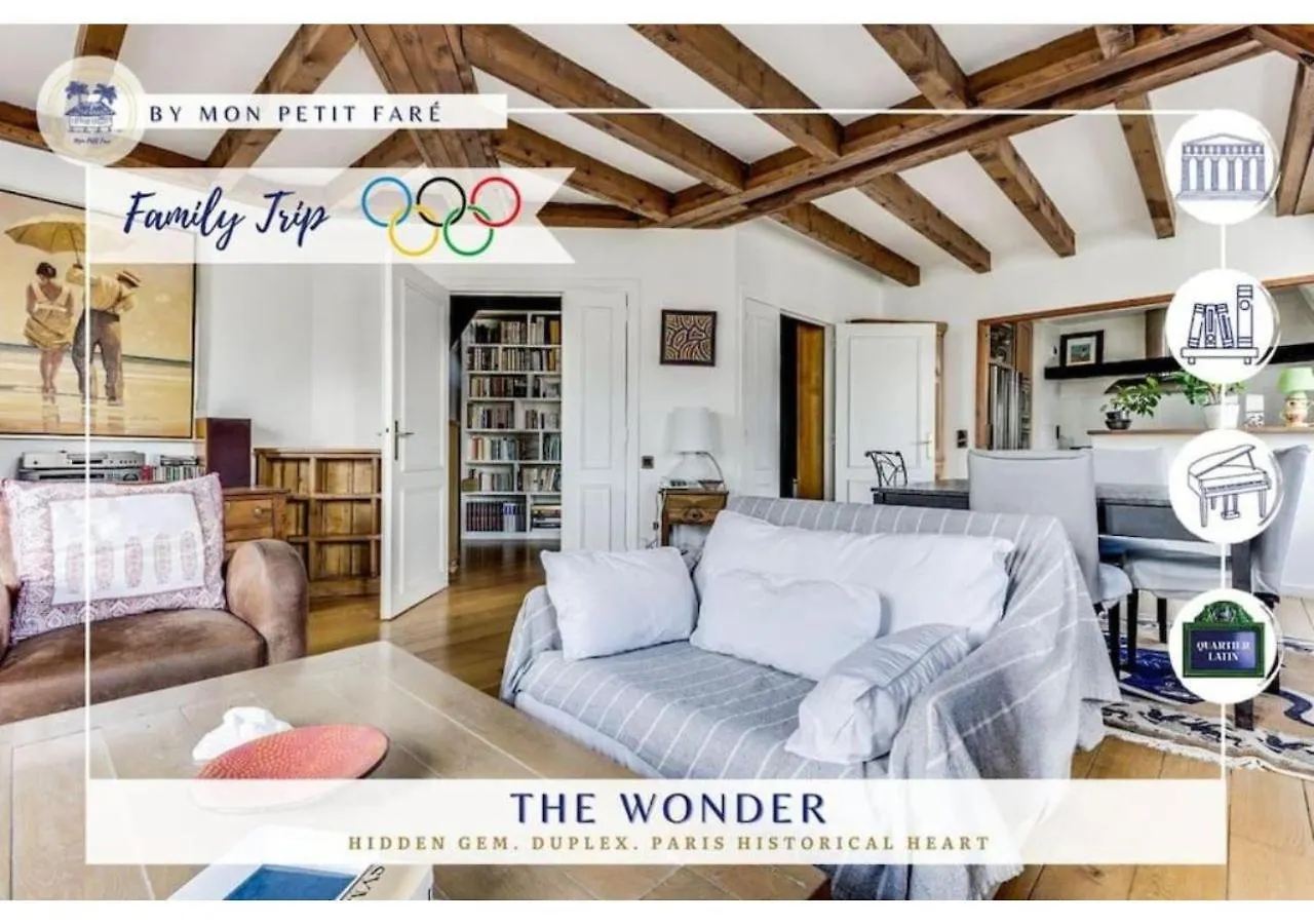 The Wonder - Duplex & Quiet - Piano -Latin Quarter Daire Paris